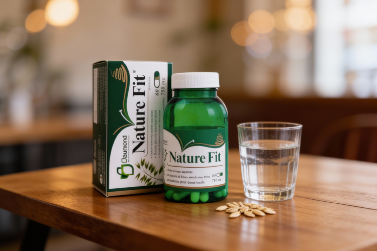 کپسول نیچرفیت دیموند با آب و جو دوسر برای سلامت گوارش